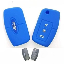 Silicone Flip Key Cover for Ford Ecosports, New Fiesta (Not for Push Button Start)