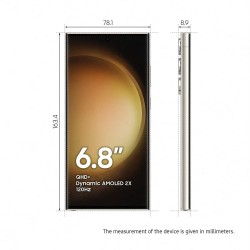 Samsung Galaxy S23 Ultra 5G Cream 12GB 256GB Storage