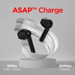 Boat Airdopes 131 With Upto 60 Hours And Asap Charge Bluetooth Headset Active Black Matte True Wireless
