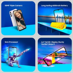 Samsung Galaxy M14 5G Berry Blue 4GB 128GB 50MP Triple Cam Segment's Only 6000 mAh