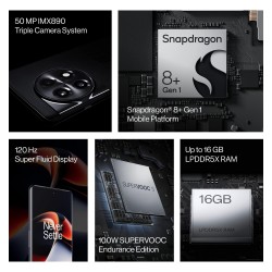OnePlus 11R 5G Sonic Black 16GB RAM 256GB Storage
