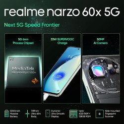 Realme Narzo 60x 5g Nebula Purple 6gb 128gb Storage