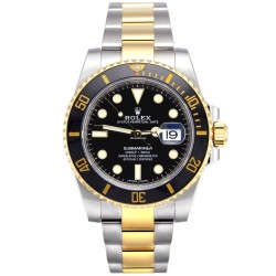 Rolex watch for men submariner black dual tone