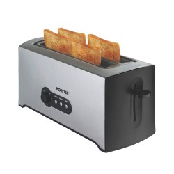 Borosil BTO1500SS22 4-Slice Pop Up Toaster