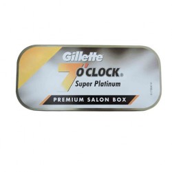 Gillette 7 O'Clock Super Platinum Double Edge Blades - Salon Pack 100 Blades