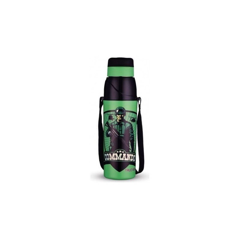 Trueware Plastic Green Water Bottle 550 Ml