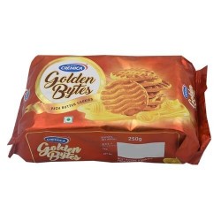 Cremica Cookies Butter Golden Bytes 250 g pack of 12