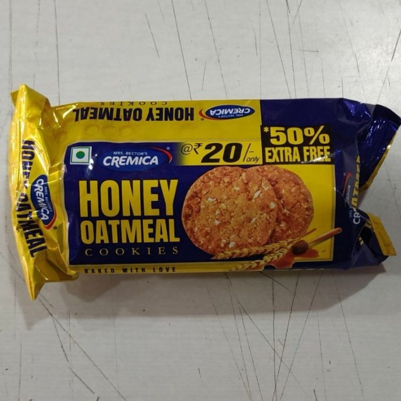 Cremica Honey Oatmeal Cookies 75g pack of 6