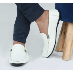 Synthetic Faux Leather PVC Sole Loafer Shoes