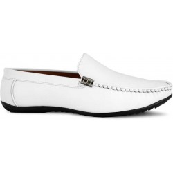 Synthetic Faux Leather PVC Sole Loafer Shoes