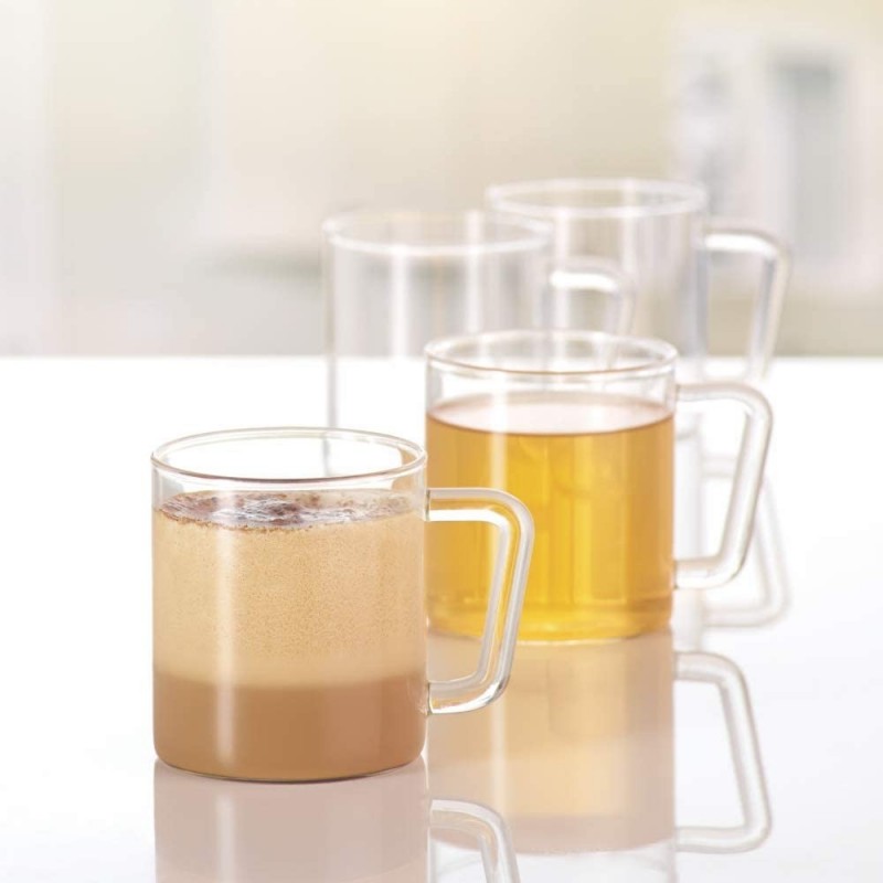 Borosil Vision Classic Delite 305 Ml Set of 4 Tea and Coffee Mug