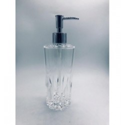 Dinewell Eden Acrylic Diamond Shape Soap Dispenser Shower Lotion Gel Conditioner Liquid Shampoo Pump
