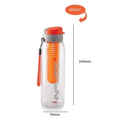 Cello Plastic Water Bottle  800 ml Orange