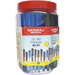 Nataraj 100 Glow Classic Mist Pen Jar Ball Pen Pack Of 100