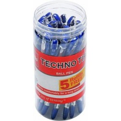 Cello Technotip Ball Pen Pack of 20 and 5 Reffils Free