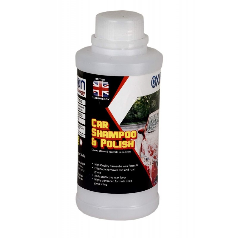 Oxon Technology Car Shampoo and Carnauba wax, Cleans, Shines and Protects in one Step (500 ml)
