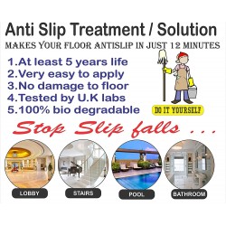 Oxon Technology Anti Slip Treatment for Marble, Tiles and Stone Floors (Coverage Area 50sq ft)