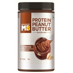Muscleblaze High Protein Dark Chocolate Peanut Butter 27% Protein Creamy 750g