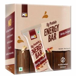 MuscleBlaze Energy Bar 8g Protein Nutty Delight 6 bars