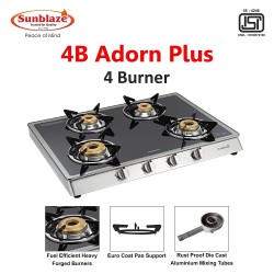 Sunblaze Adorn Plus Glass Top 4 Forged Brass Burner 1 Jumbo Burner Gas Stove Manual
