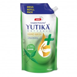 Yutika Naturals Complete Protection 750Ml Neem Hand Wash Comes With Instant 200Ml Hand Sanitizer Kills Of Germs Combo Pack