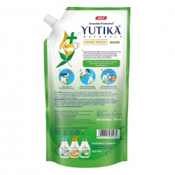 Yutika Naturals Complete Protection 750Ml Neem Hand Wash Comes With Instant 200Ml Hand Sanitizer Kills Of Germs Combo Pack